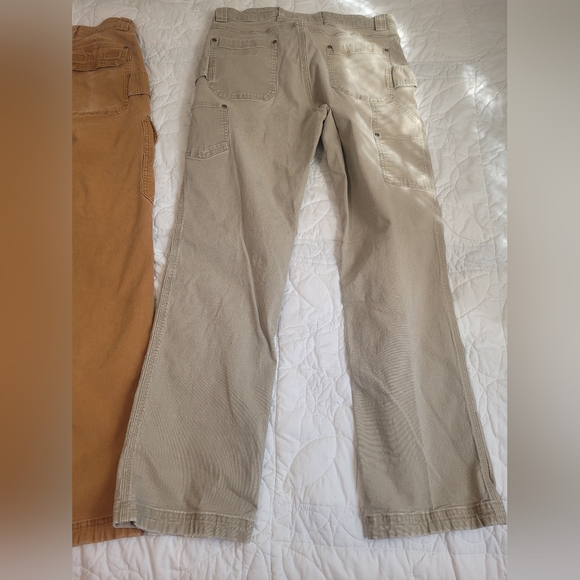 2 Pairs, Duluth Trading Co Flex Fire Hose Work Pants, Tagged 34×34 Relaxed Fit - Picture 7 of 14